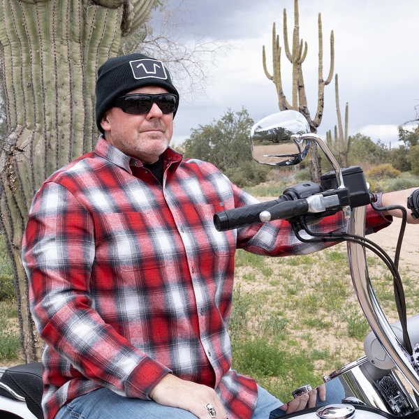 Men's American Biker Premium Flannel Shirt